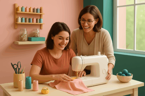Atelier initiation 2h ou 3h  - Cours particulier - TOUT compris (tissus, mercerie) 🙋‍♀️🧵📌